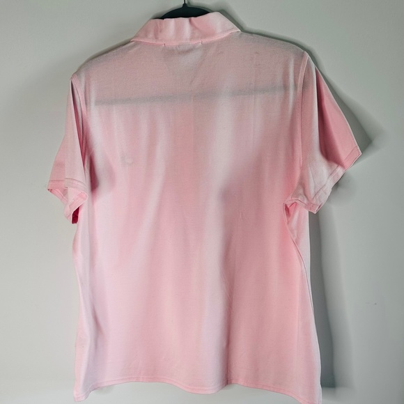 Masters Collection Ladies Pink Golf Polo Short Sleeves - Picture 2 of 6
